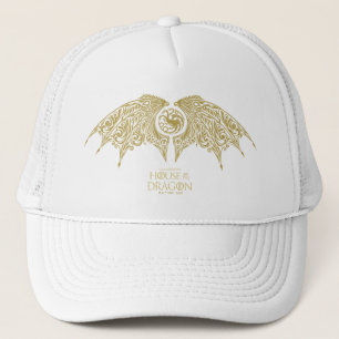 KAMMAREN FÖR DRAGON Winged Targaryen Vapensköld Keps