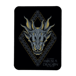 KAMMAREN FÖR DRAGONEN Balerion Skull Diamond Vap Magnet