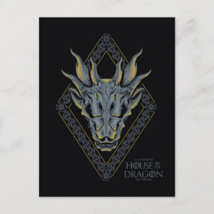 KAMMAREN FÖR DRAGONEN Balerion Skull Diamond Vap Vykort