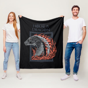 KAMMAREN FÖR DRAGONEN Dragprofil i flamma Fleecefilt