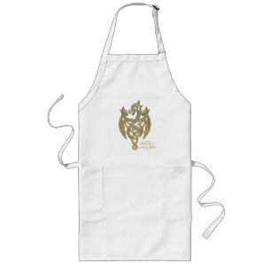 KAMMAREN FÖR DRAGONEN Golden Filigree Dragon Vap Långt Förkläde