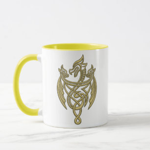 KAMMAREN FÖR DRAGONEN Golden Filigree Dragon Vap Mugg