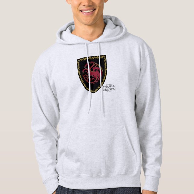KAMMAREN FÖR DRAGONEN | House Targaryen Vapensköld Hoodie (Framsida)