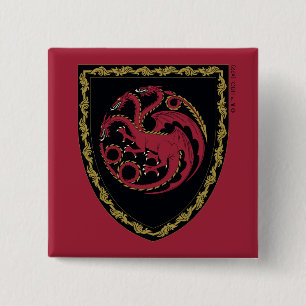 KAMMAREN FÖR DRAGONEN   House Targaryen Vapensköld Knapp