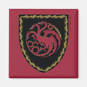 KAMMAREN FÖR DRAGONEN House Targaryen Vapensköld Magnet