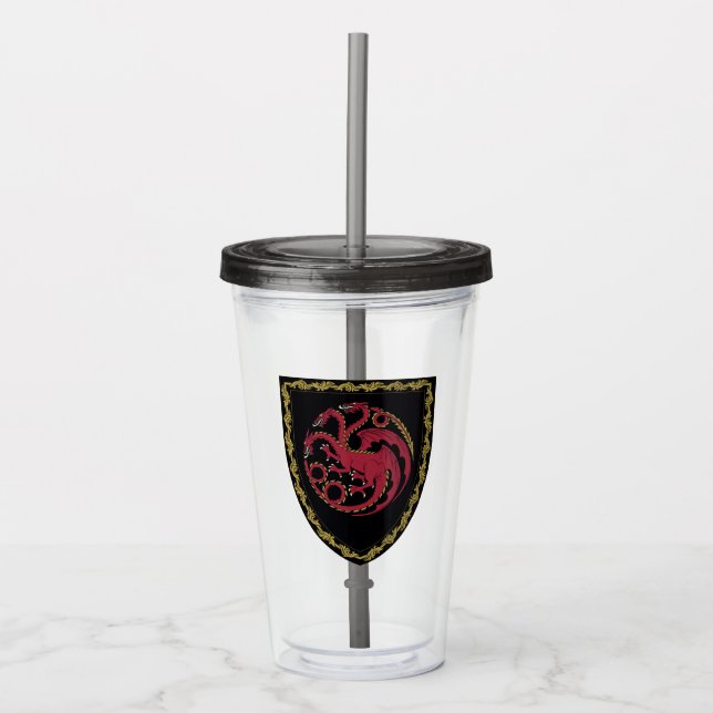 KAMMAREN FÖR DRAGONEN | House Targaryen Vapensköld Take Away Mugg (Framsida)