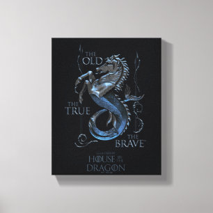 KAMMAREN FÖR DRAGONEN   House Velaryon Sigil Canvastryck