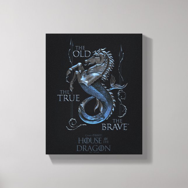 KAMMAREN FÖR DRAGONEN | House Velaryon Sigil Canvastryck (Framsida)