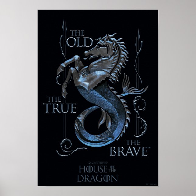 KAMMAREN FÖR DRAGONEN | House Velaryon Sigil Poster (Framsidan)