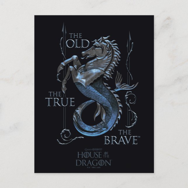 KAMMAREN FÖR DRAGONEN | House Velaryon Sigil Vykort (Framsida)