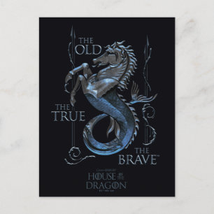 KAMMAREN FÖR DRAGONEN House Velaryon Sigil Vykort