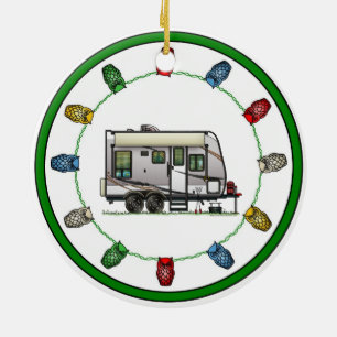 Kammaren för Jayco Trailer RV lycklig Julgransprydnad Keramik