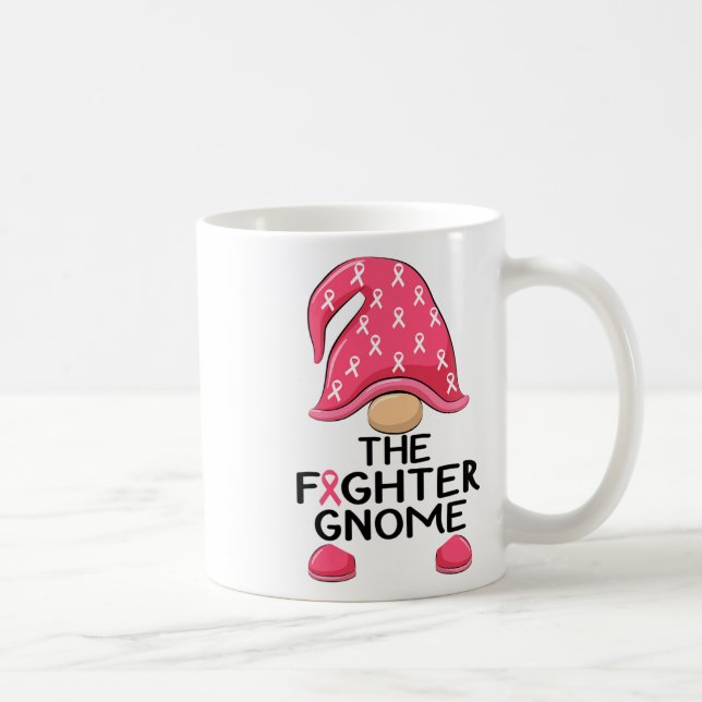 Kammaren Gnome - Breast Cancer Awareness Gnome Kaffemugg (Höger)