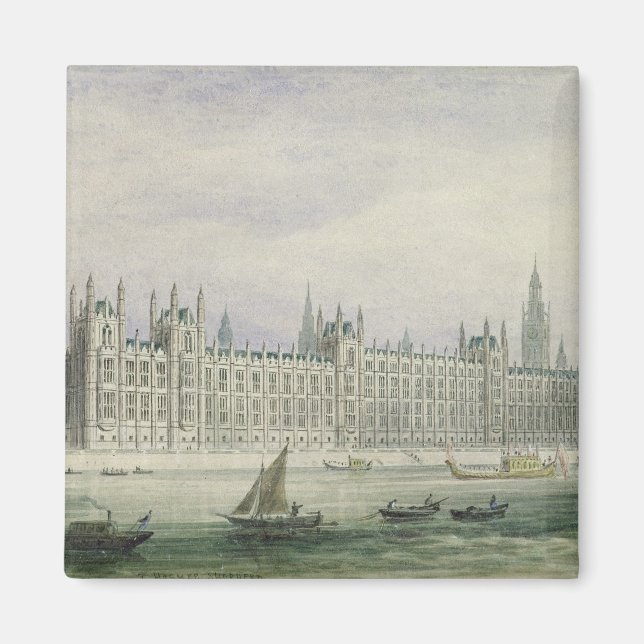 Kammaren (grafit, penna & bläck & w/ magnet (Framsidan)