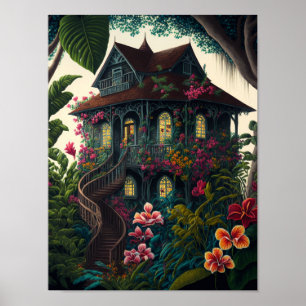 Kammaren i ett tropiskt paradis poster