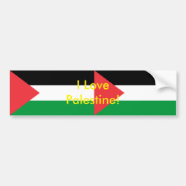 Kammaren med Flagga Palestina Bildekal