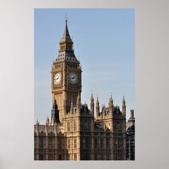 Kammaren och Big Ben Uk Poster (Framsidan)