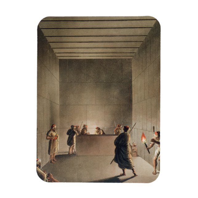 Kammaren och Sarcophagus i Gi:s Underbara pyramid Magnet (Vertikal)