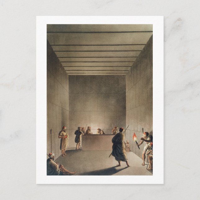 Kammaren och Sarcophagus i Gi:s Underbara pyramid Vykort (Framsida)