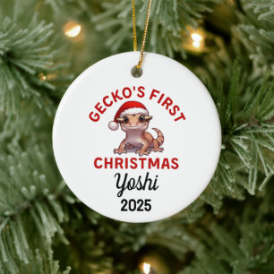 Kammeckor Geckos Första Jul 2025 Julgransprydnad Keramik
