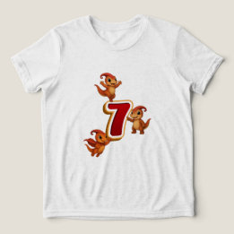 Kammli Dino Födelsedags T-Shirt – 7 år