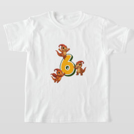 Kammli Dino Födelsedagskläder – 6 år T Shirt