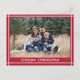 Kammusoriska hand plockade-familjen Jul Vykort