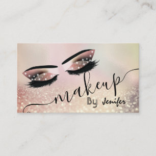 Kammussla lyxmakeup ögon calligraphy visitkort