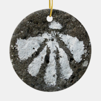 Kammusslasnäckaprydnad Julgransprydnad Keramik