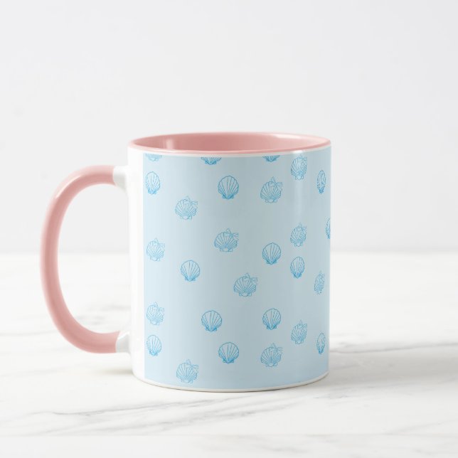 Kammusslor kontur minimalism mugg (Vänster)