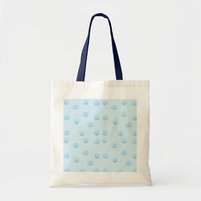 Kammusslor Kontur Minimalism Tygkasse (Framsidan)