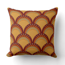 Kammusslor med prit, burgundi, rost, Apricot, Tan