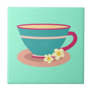 Kamomile te för te älskare kakelplatta