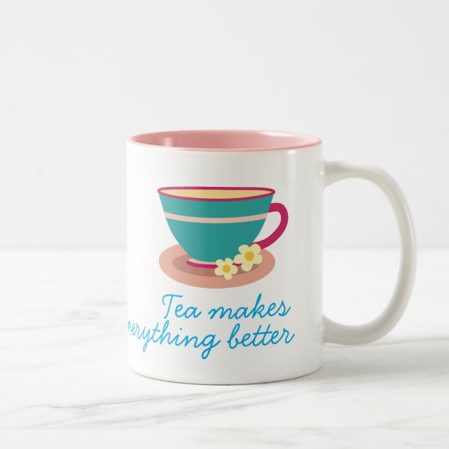 Kamomile te för te älskare Två-Tonad mugg (Höger)