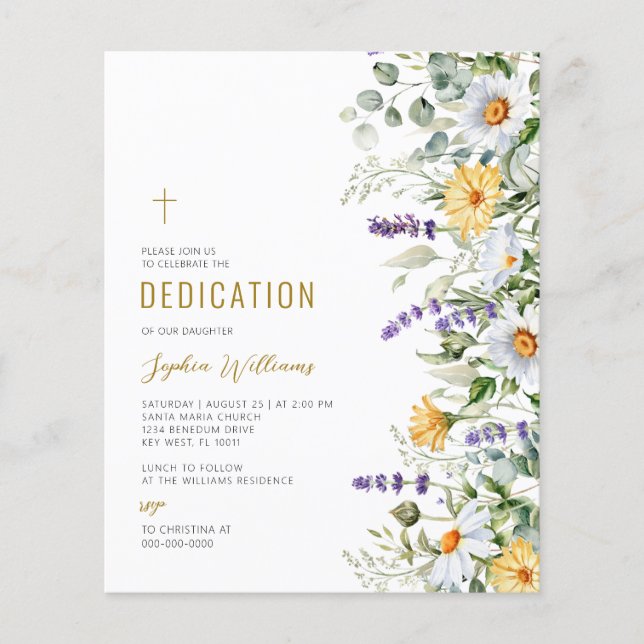 Kamomill & Eukalyptus Vildblommor Dedikation (Framsida)