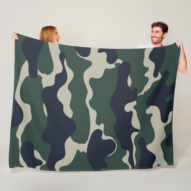 Kamouflage 6 60 x 80 Fleece Blanket (På plats)