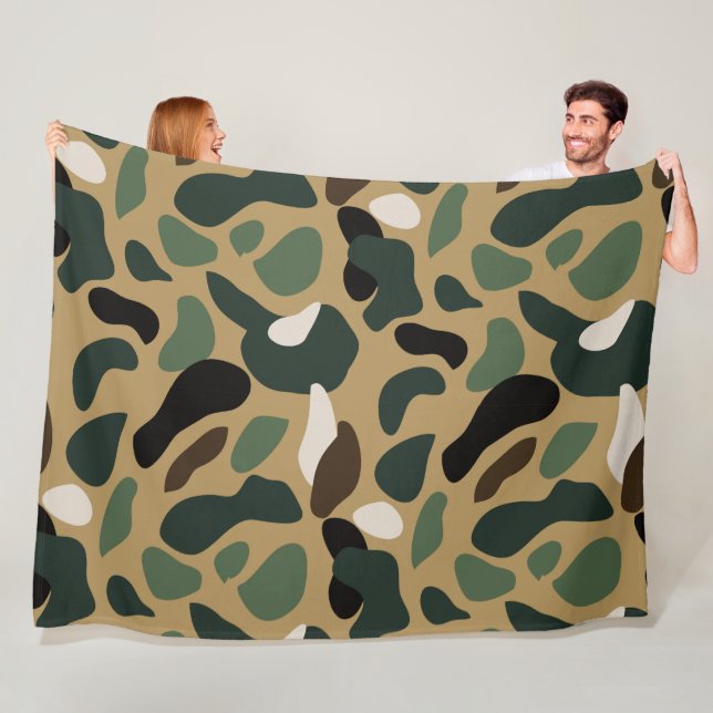 Kamouflage 7 60 x 80 Fleece Blanket (På plats)