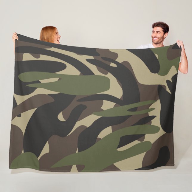Kamouflage 8 60 x 80 Fleece Blanket (På plats)
