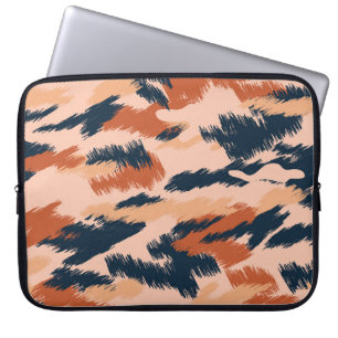 Kamouflage Abstrakt: Vintage Sömlöst Tapet. Laptop Fodral