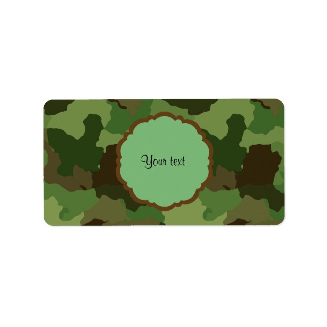 Kamouflage Adressetikett (Framsidan)
