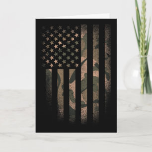 Kamouflage amerikansk flagga Usa militär taktisk k Kort