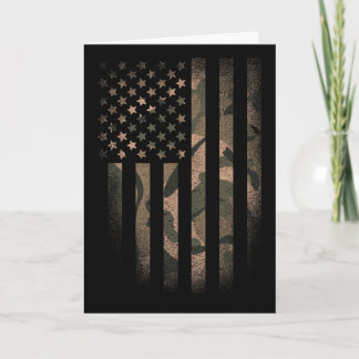 Kamouflage amerikansk flagga Usa militär taktisk k Kort