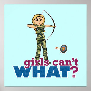 Kamouflage Archery Girl - Blonde Poster