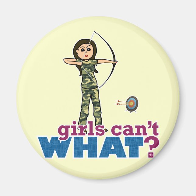 Kamouflage Archery Girl - Light Magnet (Framsidan)