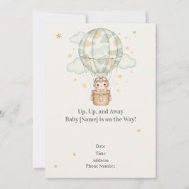 Kamouflage Armé Baby Shower Inbjudan — Militär Fam