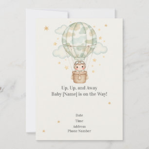 Kamouflage Armé Baby Shower Inbjudan — Militär Fam