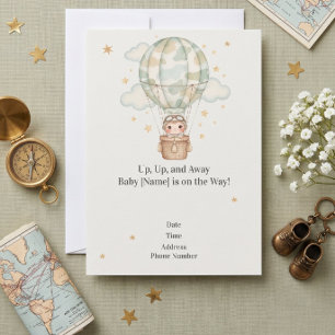 Kamouflage Armé Baby Shower Inbjudan — Militär Fam