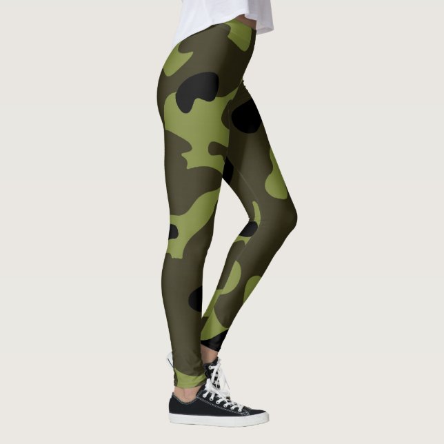 Kamouflage Armémönster Leggings (Höger)