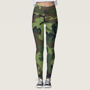 Kamouflage arméns militära kamera leggings