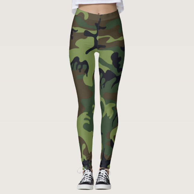 Kamouflage arméns militära kamera leggings (Framsida)